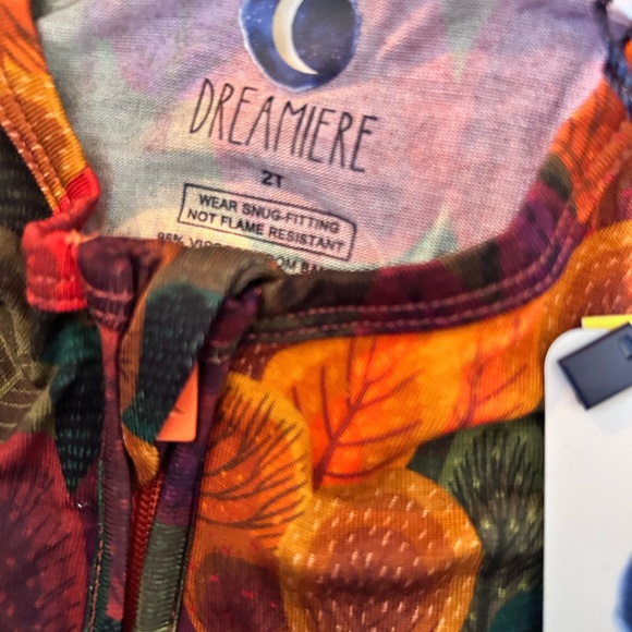 Dreamiere Colorful Leaf Print zippie bamboo NWT 2T - Picture 2 of 4